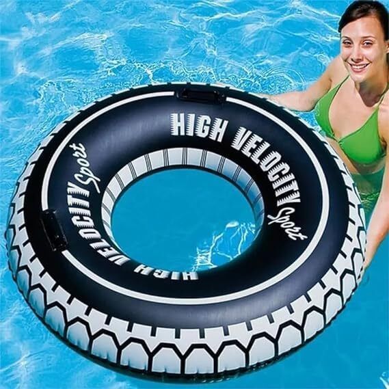 Swimming Ring Adult Inflatable Pool Float Tube Circle Summer (32 inch, 80cm) Inflatable Swimming Pool-image-39