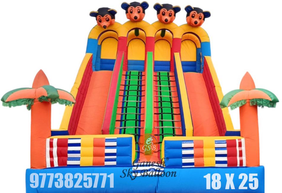 Inflatable Slide Bouncy With 18x25 Feet size Inflatable Hoppers & Bouncer