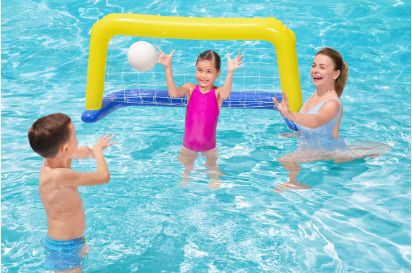 hornflow Water (IND*96) Polo Swimming Pool Game Set Multicolor Inflatable Hoppers & Bouncer-picture-1