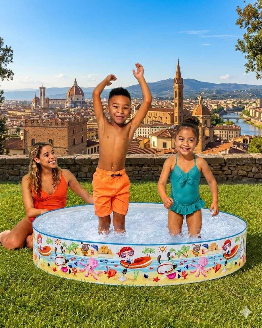 intelligent 5 feet Fun Round (IND*81507)Baby for kids Inflatable Swimming Pool-picture-28