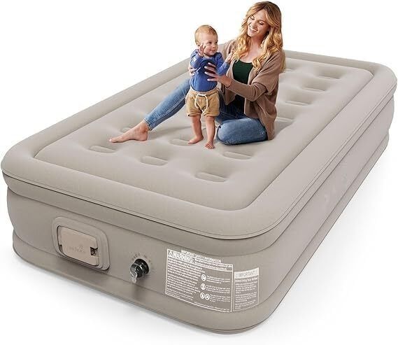 Inflatable Blow Up Air Bed Mattress Sofa with Pump, Pillow & Storage Bag Inflatable Bed, Inflatable Toy Pump