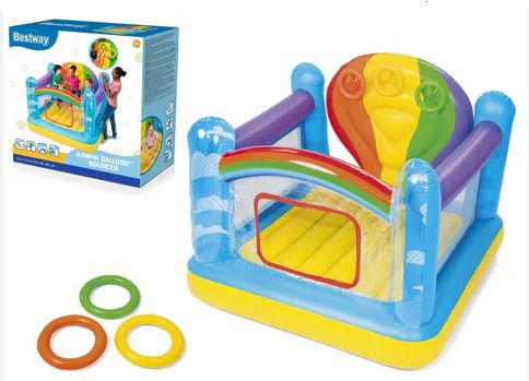 Bestway Inflatable Bouncy(IND*39971) Castle Hot Air With Free Electric Pump Inflatable Hoppers & Bouncer
