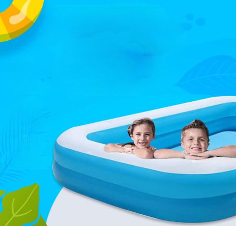 Summer Swimming Bath Tub(IND*9603) 8.7 with Free Pump Inflatable Swimming Pool-image-5