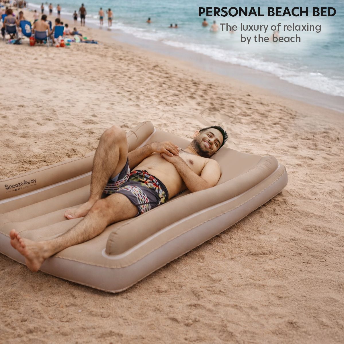 butt baby Snoozeaway Inflatable Bed Desert Beige Inflatable Pool Accessory, Swimming Mats, Inflatable Toy Pump, Bed, Sofa/ Chair-picture-24