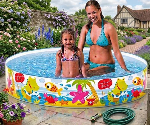 kindertales 5 ft Play Pool for Home Garden &(IND*7106) Summer Inflatable Swimming Pool-picture-1