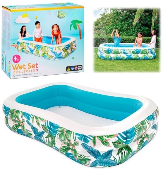 Tropical Swim Center Inflatable Family Pool With Free Electric Pump Inflatable Swimming Pool-image-8