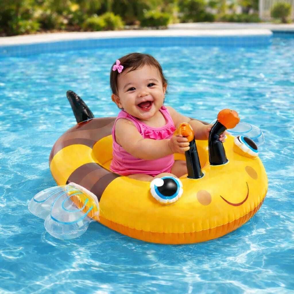 intelligent Kids Children Bee Pool Float(IND*714) Swimming Inflatable Swimming Safety Tube-picture-12