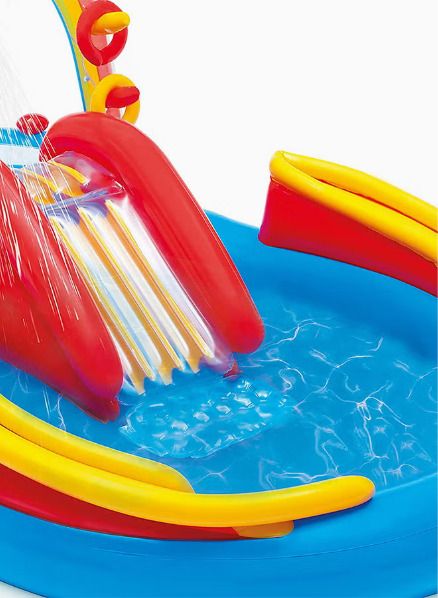 Gator (IND*43) Rainbow Fun Pool For Kids With Pump Inflatable Swimming Pool-image-0