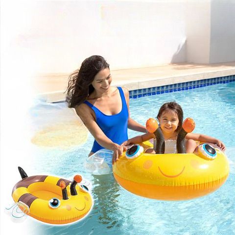 Kiddie Bee Design Inflatable(IND*7918) Pool Float Inflatable Swimming Safety Tube-image-15