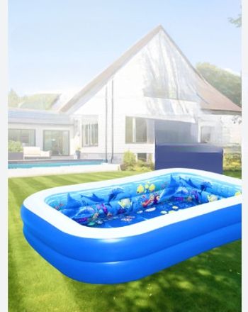 tiny tales 54177 Family Pool, 3D Adventure,(IND*96632) 262 x 175 x 51 cm Inflatable Swimming Pool-picture-16