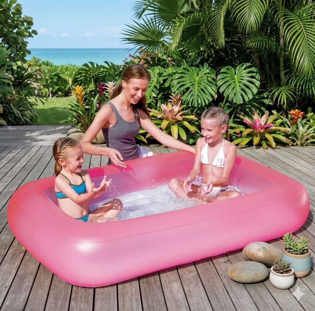 Silicone Rubber Outdoor Pink Swimming Pool Inflatable Swimming Pool-image-46