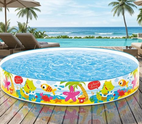 tiny tales 4 Feet Swimming Pool for(IND*53) Kids Non-Air Inflatable Swimming Pool-picture-22