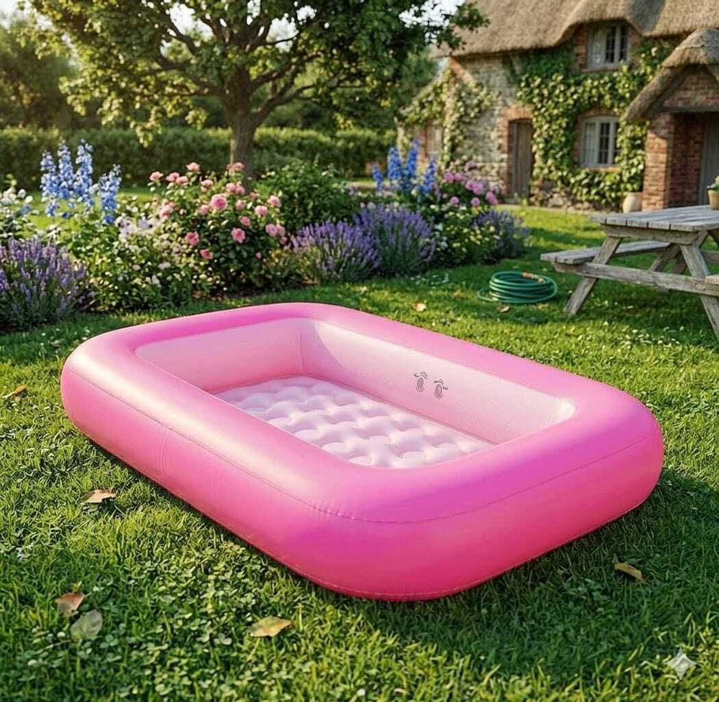 kindertales Foldable Portable Bath (IND*12433)Tub for Kids Inflatable Swimming Pool-picture-22