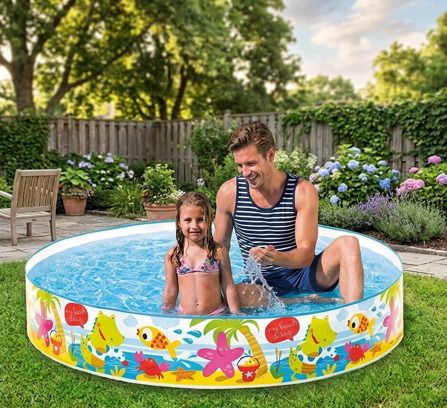 kindertales 5 ft Play Pool for Home Garden &(IND*756) Summer Inflatable Swimming Pool-picture-49