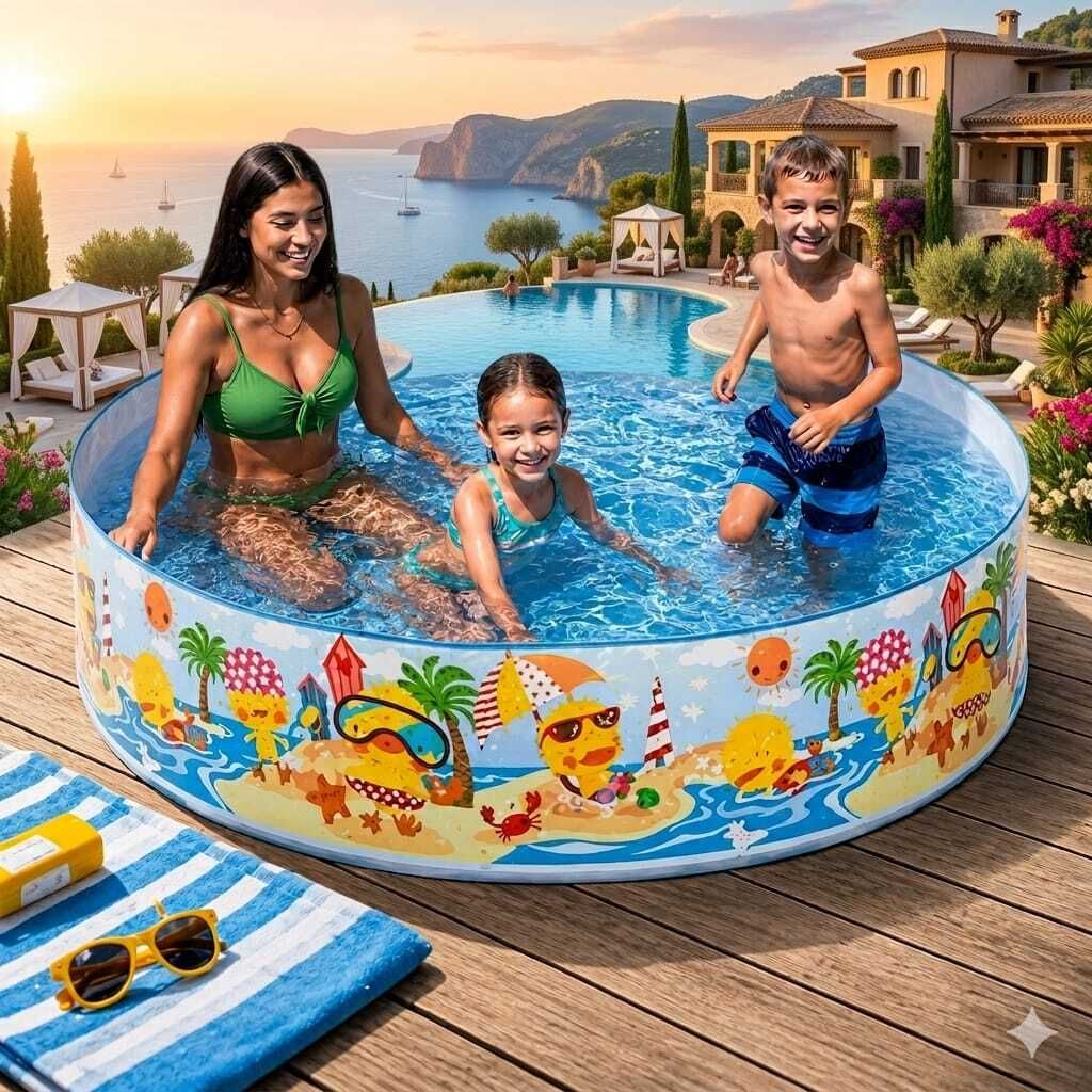 intelligent 5 feet Round Pool(IND*710) Baby Bath Tub for kids Inflatable Swimming Pool-picture-26
