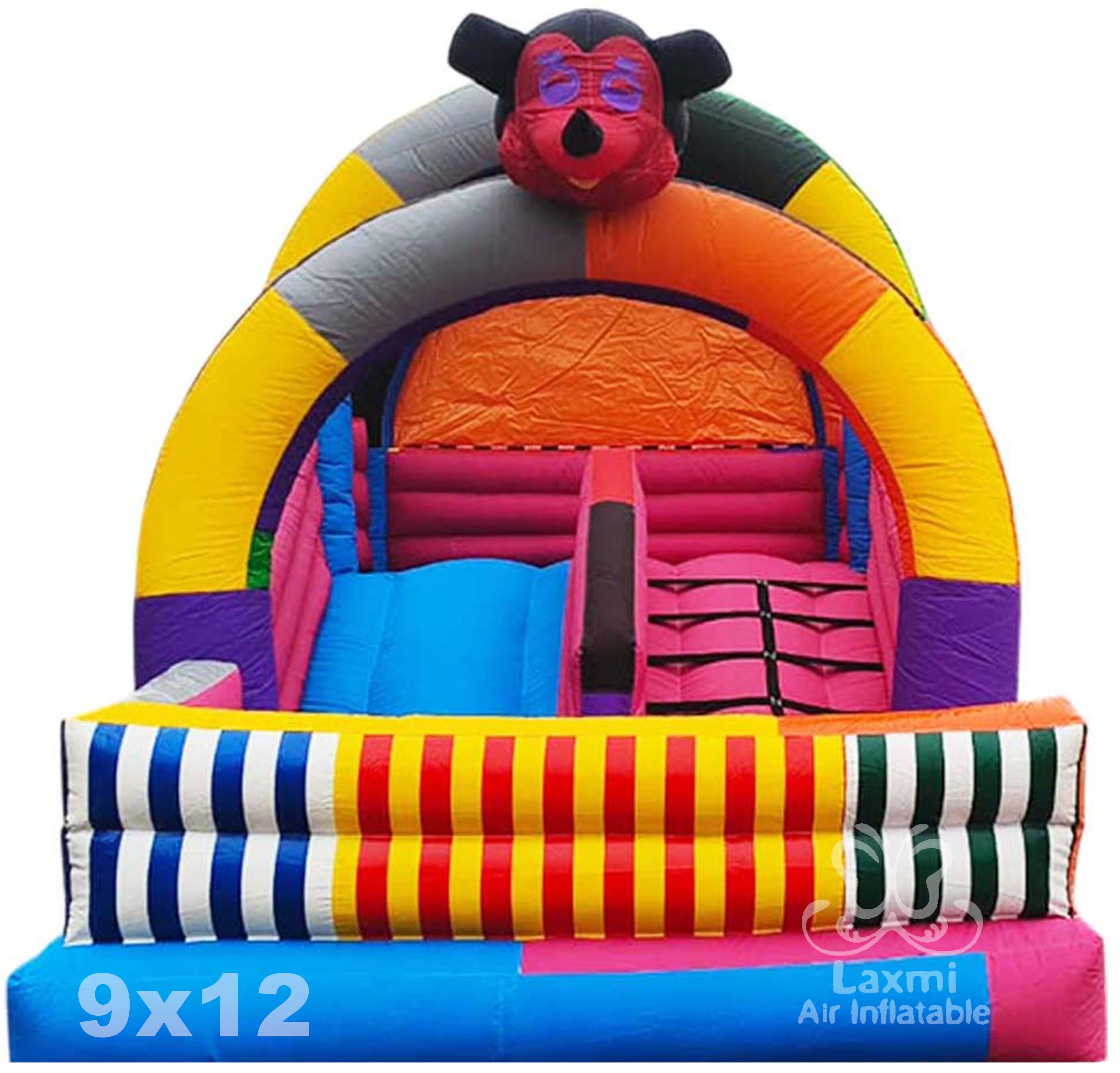 Inflatable Slide Bouncy With Good Color Combination (9x12 Feet Size) Inflatable Hoppers & Bouncer