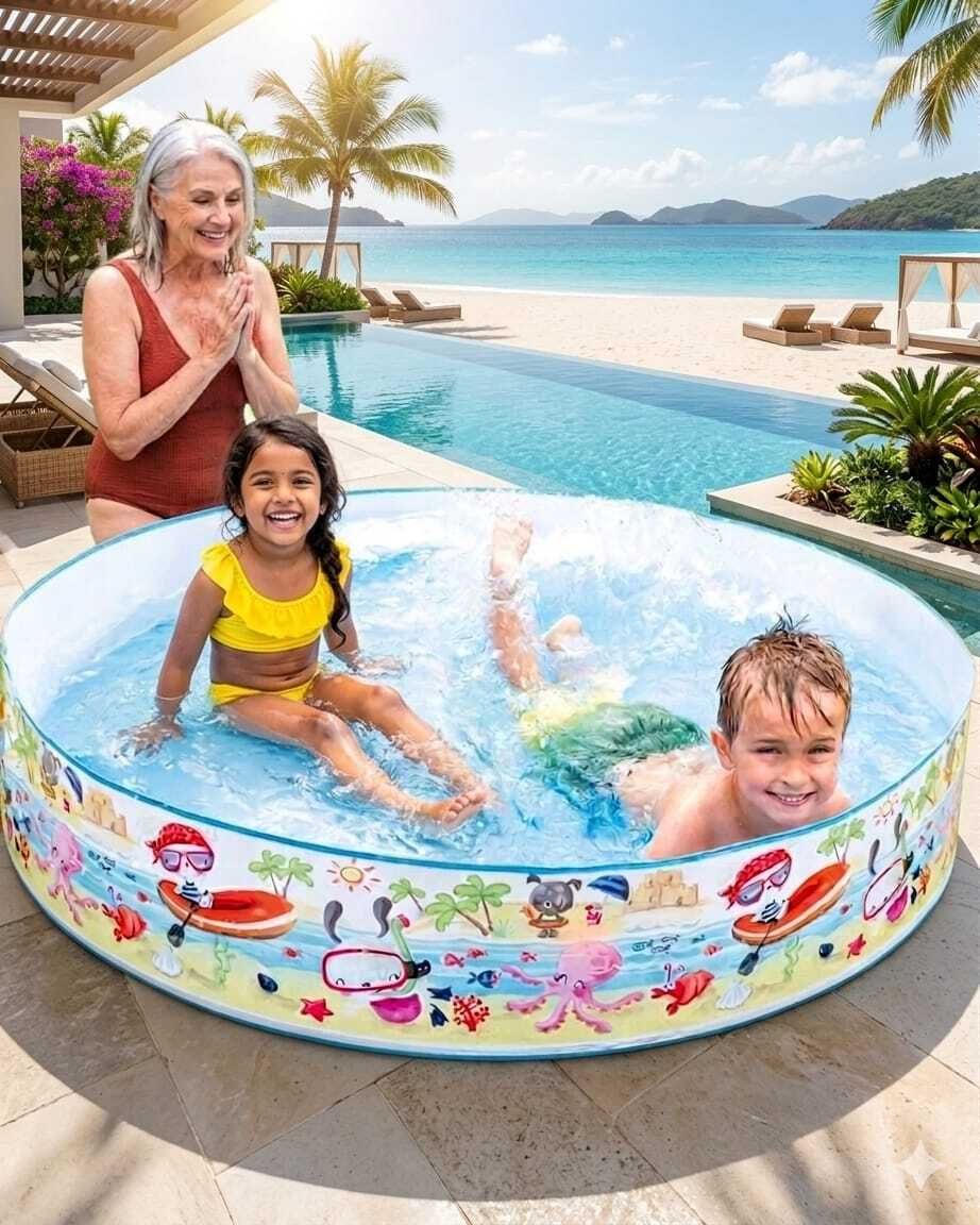 kindertales fun Inflatable Swimming(IND*3517) Pool (Multicolor) Inflatable Swimming Pool-picture-32