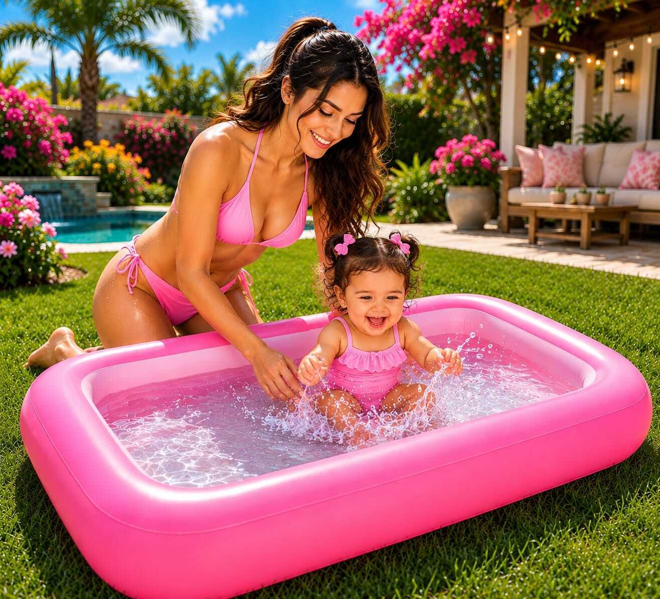 tiny tales Inflatable Swimming (IND*319)Pool for Kids & Adults, Inflatable Swimming Pool-picture-32