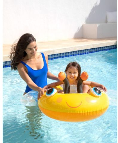 intelligent Summer Shark Ride-On Pool Float for Kids Inflatable Swimming Safety Tube-picture-7