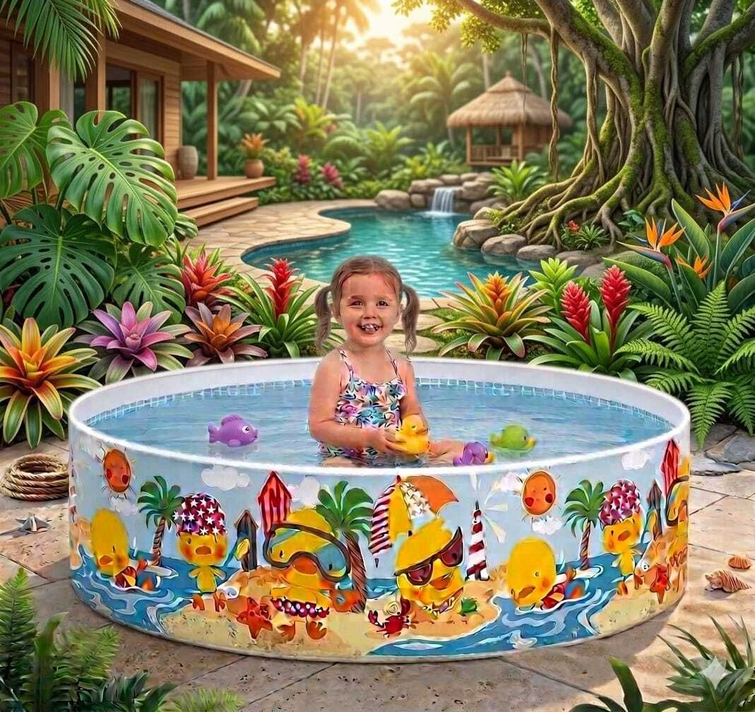 kindertales Pool For Kids - 5 Feet Inflatable(IND*19) Swimming Pool Inflatable Swimming Pool-picture-48