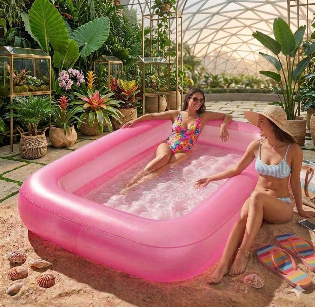 kindertales Silicone Outdoor Pink (IND*747)Swimming Pool Inflatable Swimming Pool-picture-25