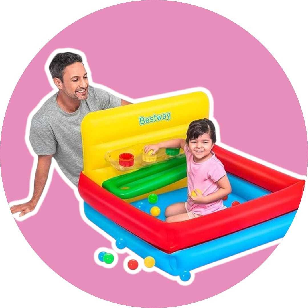 Kids Inflatable Play Centre with Puzzle Games,(IND*32069) Includes 15 Inflatable Ball Pits-image-22