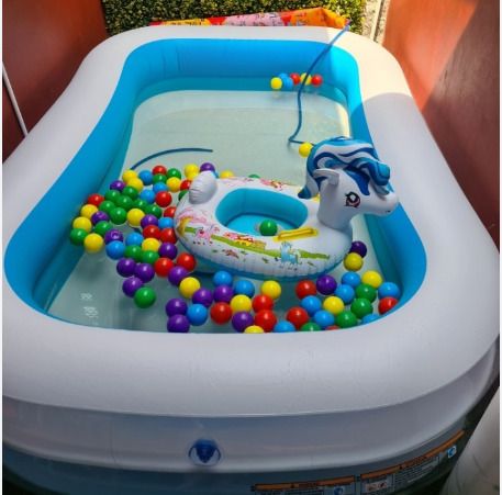 Swim Center Family Pool With Free Pump Inflatable Swimming Pool-image-33
