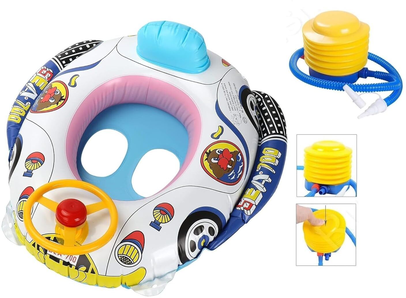 Kids Water Toy, Summer Beach Accessory, Safe Swim Ring Inflatable Swimming Pool-image-31