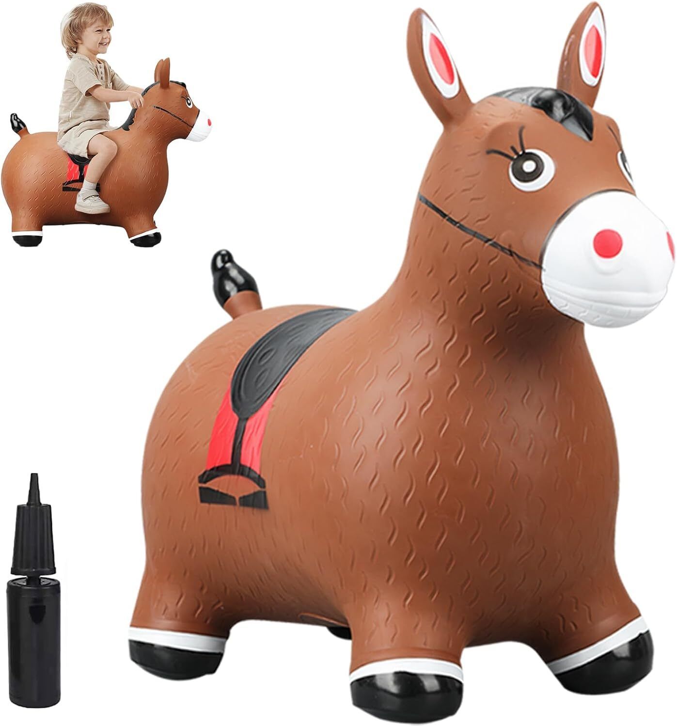 Jumping & Riding Horse Bouncing Hopper Animal Toy for Kids Hoppers & Bouncer Inflatable Inflatable Toy Pump-image-44