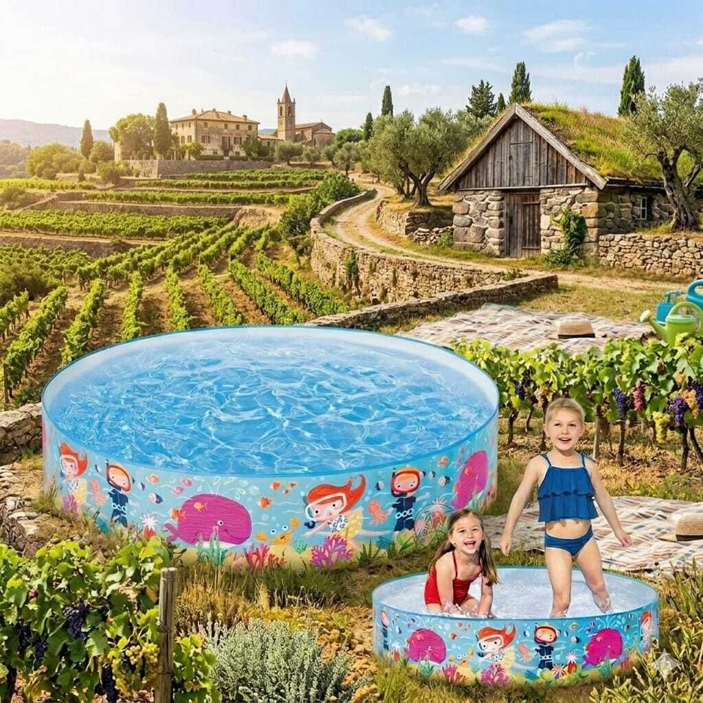 Diameter 122 x 25 cm - Suitable for Ages 3 Inflatable Swimming Pool-image-25