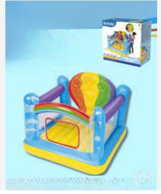 Jumpin Balloon(IND*94992) Bouncer, 1.75mx1.73mx1.37m With Free Electric Pump Inflatable Hoppers & Bouncer