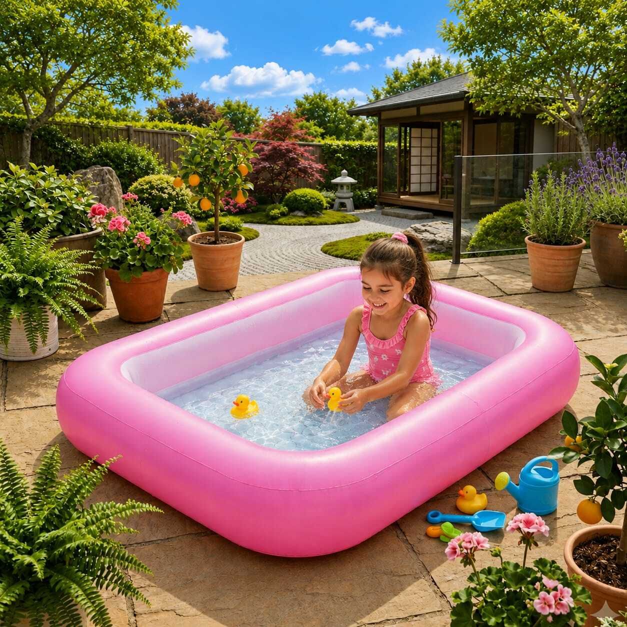Inflatable Swimming (IND*99)Pool for Kids & Adults, Inflatable Swimming Pool-image-40