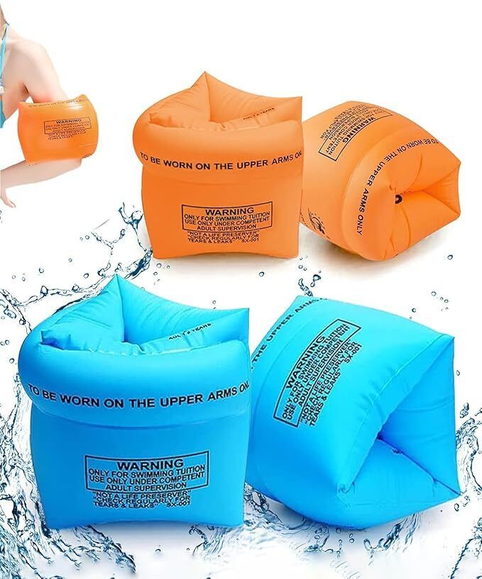 Swimming Arm Floats for Kids & Adults | Inflatable Arm Inflatable Swimming Safety Tube-image-17