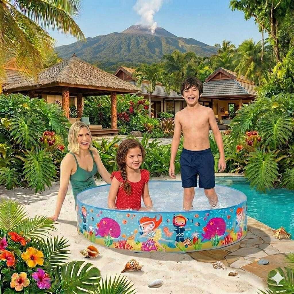 kindertales Above Ground Kids Pool (IND*9) Paddling Pool Inflatable Swimming Pool-picture-31