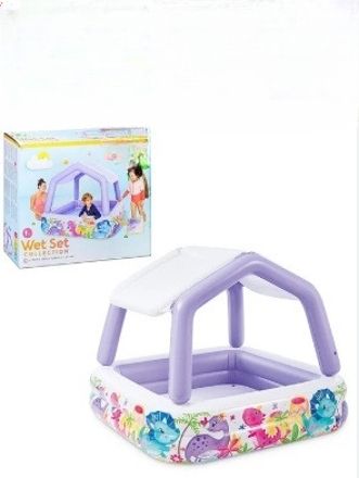 Sun Shade Pool Air Inflatable Tube(IND*89322) with 22cm Height Inflatable Swimming Safety Tube-image-16