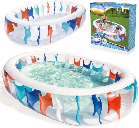 Inflatable (IND*7754) Pool 229 x 152 x 51 cm 54066 Bestway With Free Pump Inflatable Swimming Pool-image-42