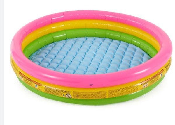 tiny tales 2Ft Swimming Pool Inflatables RAINBOW kids Mini Pool With Free Pump Inflatable Swimming Pool-picture-26