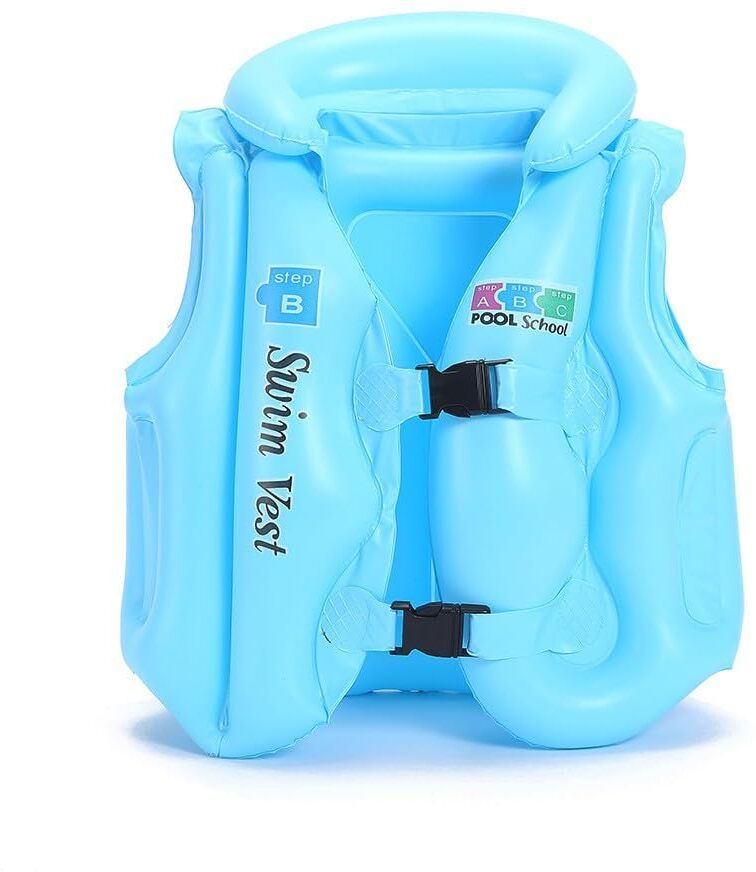 Kids Inflatable Swim Vest Safety Jacket for Swimming & Drifting (4–10 Years) Inflatable Swimming Vests-image-36