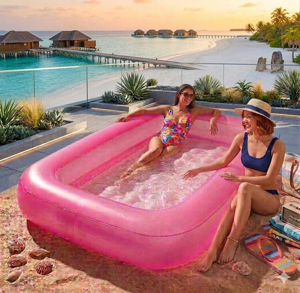 tiny tales Swimming Pool for(IND*2732) Kids 5.5 Feet Inflatable Swimming Pool-picture-29