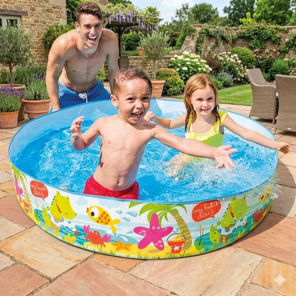 tiny tales 4 Feet Kids Water Bath Tub(IND*085) Swimming Pool Inflatable Swimming Pool-picture-1
