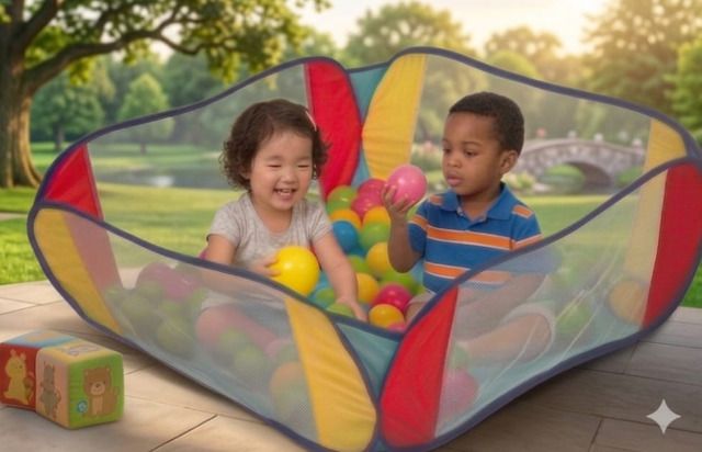 tiny tales Ball Pool for Kids(IND*21910) Ball Pit Foldable Inflatable Ball Pits-picture-40