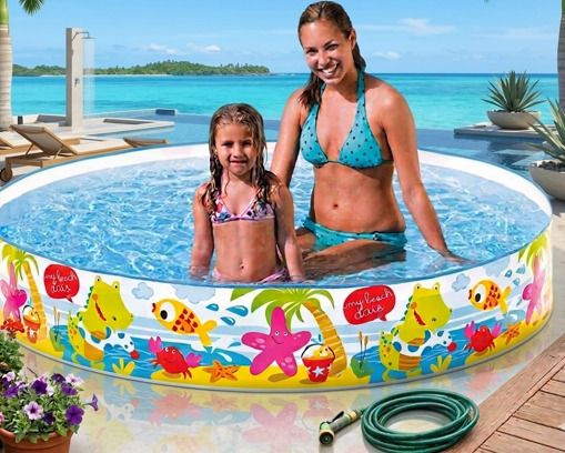 intelligent 5 feet Bath tub, Water Pool for(IND*712) Kids (Multicolor) Inflatable Swimming Pool-picture-14