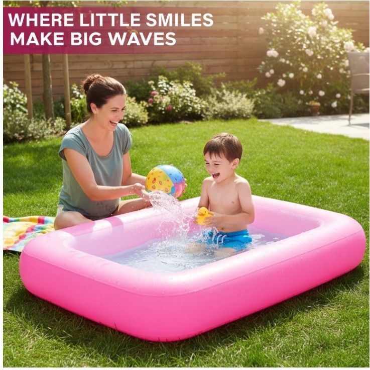 tiny tales Swimming Pool for(IND*252) Kids 5.5 Feet Inflatable Swimming Pool-picture-32