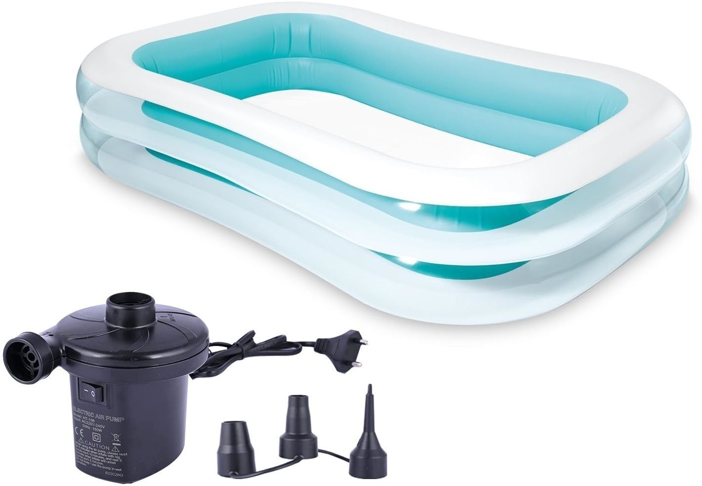 acqua scape 8.5-Feet 2 Stripped Bath Tubs for Adults Spa Inflatable Swimming Pool-picture-29