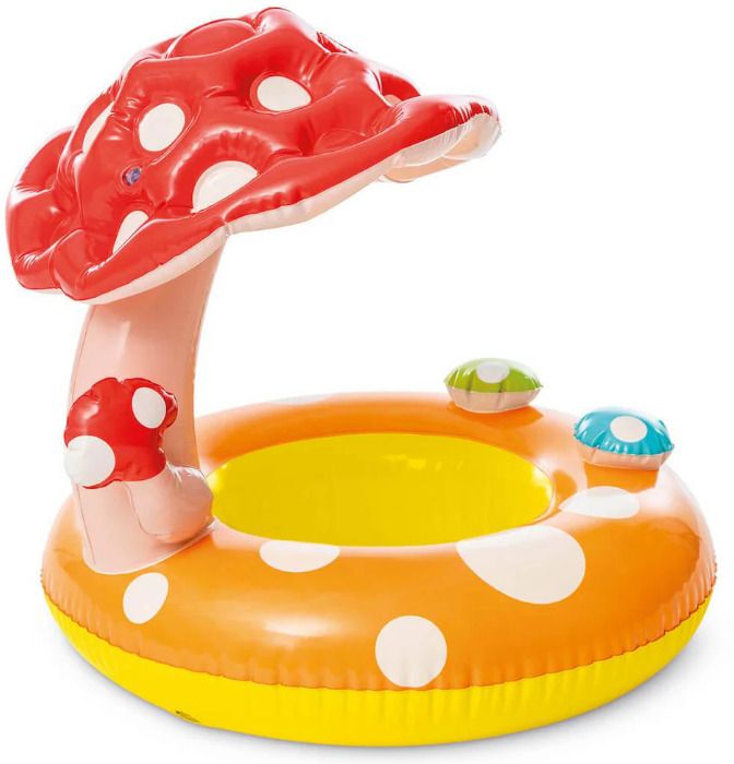 Inflatable Mushroom Shaped(IND*80485) Seat and Sun Shade Inflatable Swimming Safety Tube-image-2