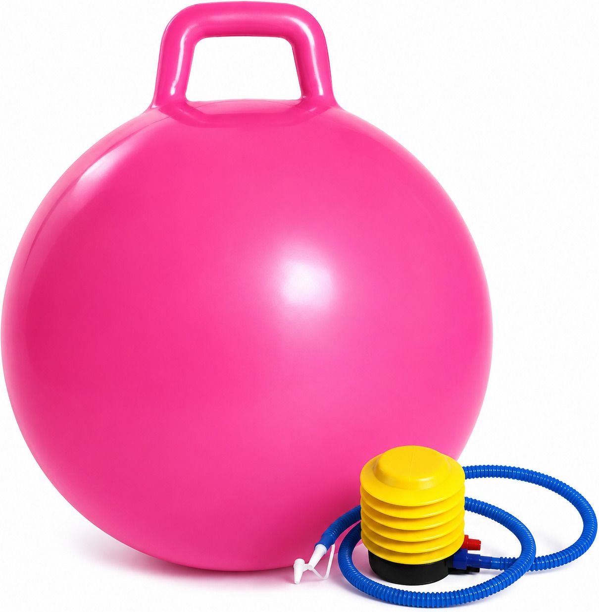 Kids Hopper Ball 45 CM with Pump | Inflatable Jumping Ball with Handle (70) Inflatable Hoppers & Bouncer-image-9