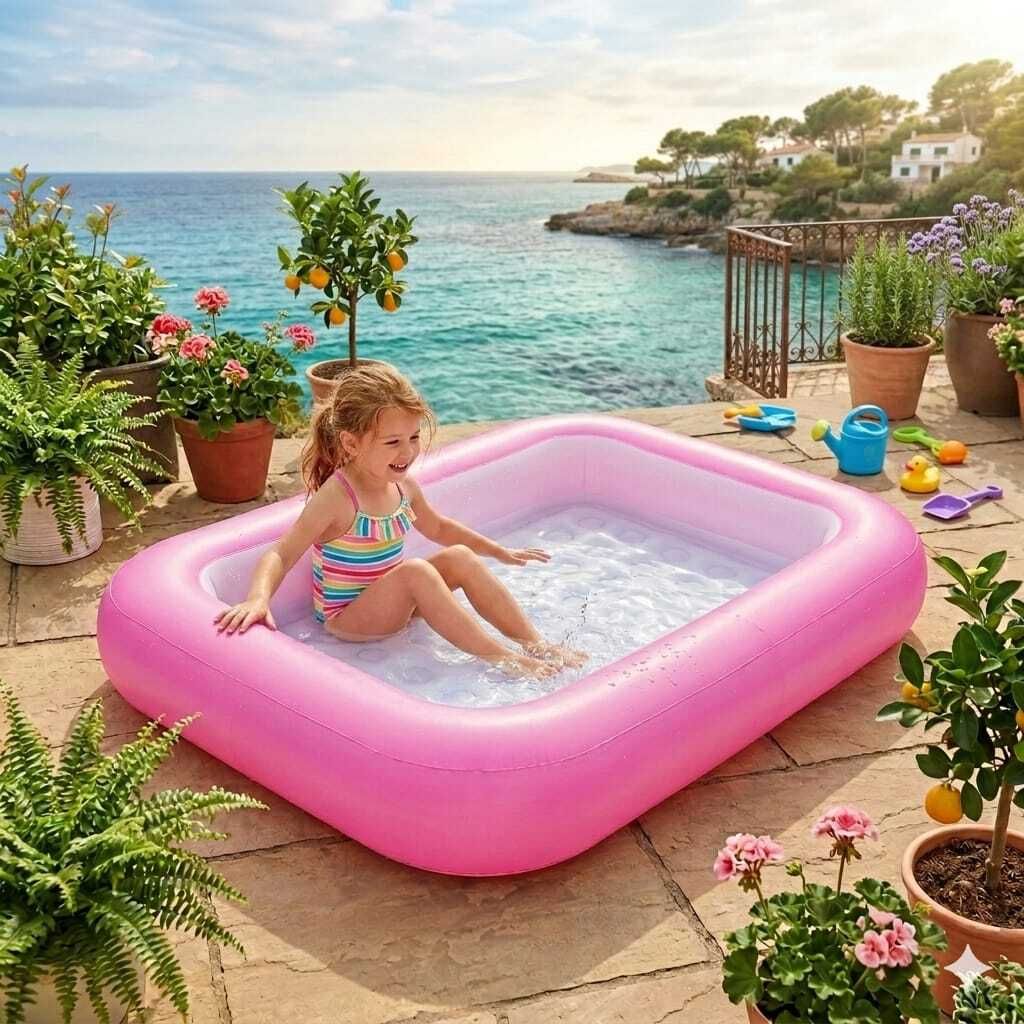 tiny tales Foldable Portable Bath (IND*1473)Tub for Kids Inflatable Swimming Pool-picture-39