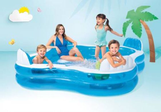 Inflatable (IND*55) Swimming Pool 56475 With Pump Inflatable Swimming Pool-image-36
