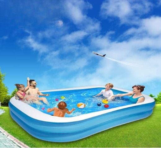 8.7 Inch Pool Bath Tub for Kids with Free Electric pump Inflatable Swimming Pool-image-35