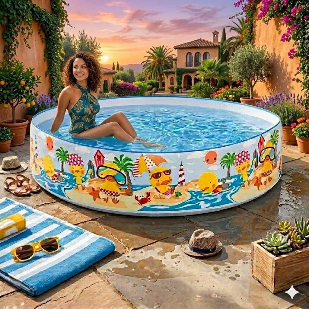 intelligent Summer Special 5 feet Inflatable Kid (IND*61)Swimming Pool Inflatable Swimming Pool-picture-46